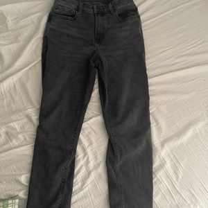 american eagle size 4 black mom jeans